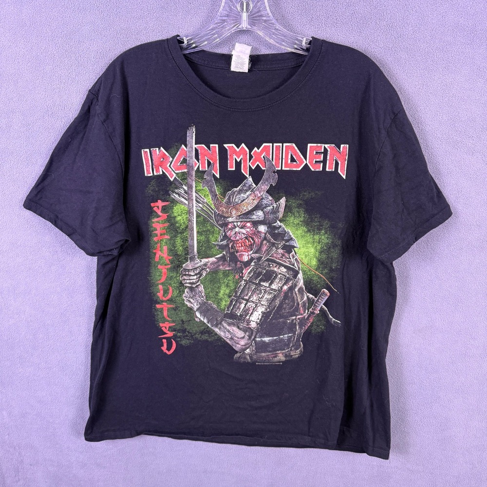 Iron Maiden T-Shirt Men XXL Black Legacy of the Beast World Tour 2022 Samurai